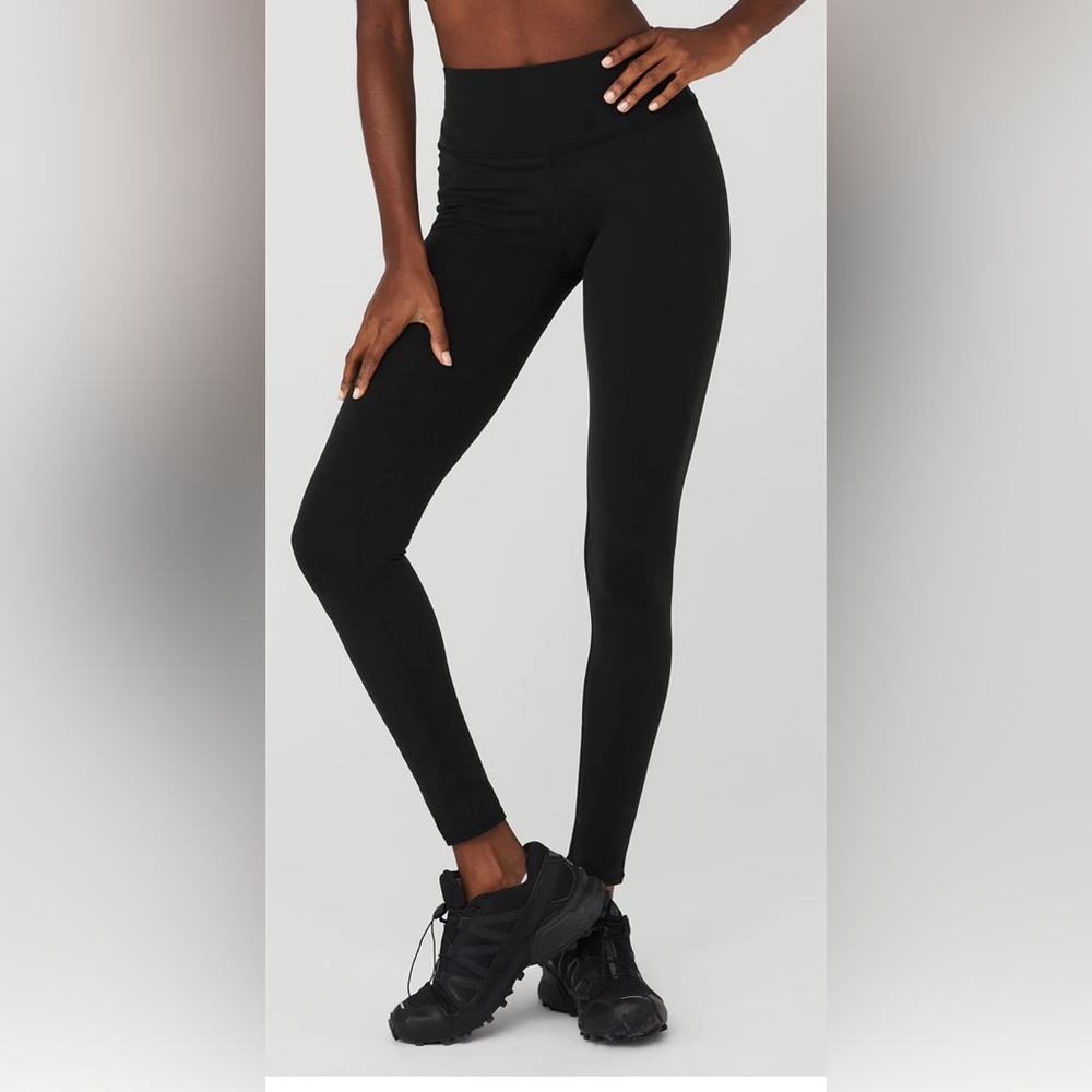 Airbrush Winter Warm High-Waist Nocturne Legging - Black